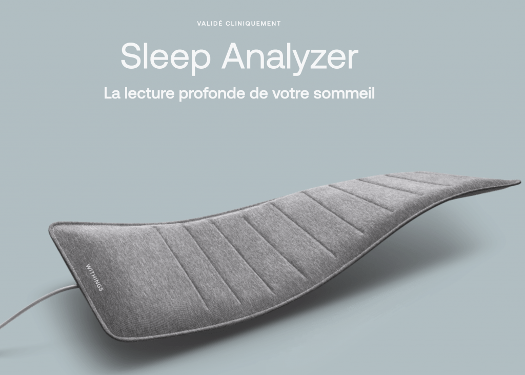 Withings Sleep Analyzer — analyse du sommeil et détection de l'apnée à domicile