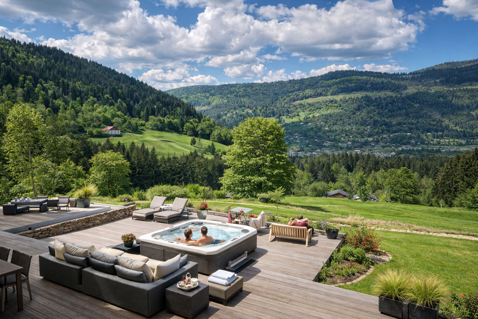 Espace extérieur et cadre nature