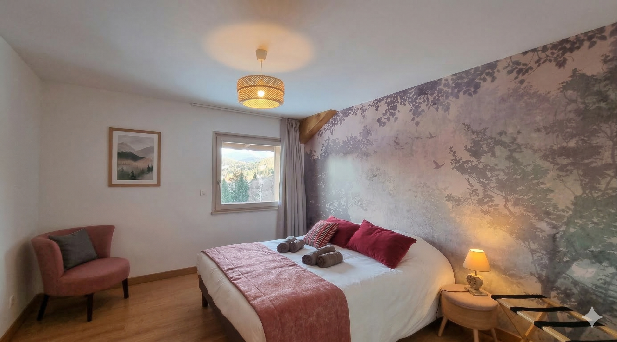 Chambre du Chalet Terejo – vue et décoration intérieure